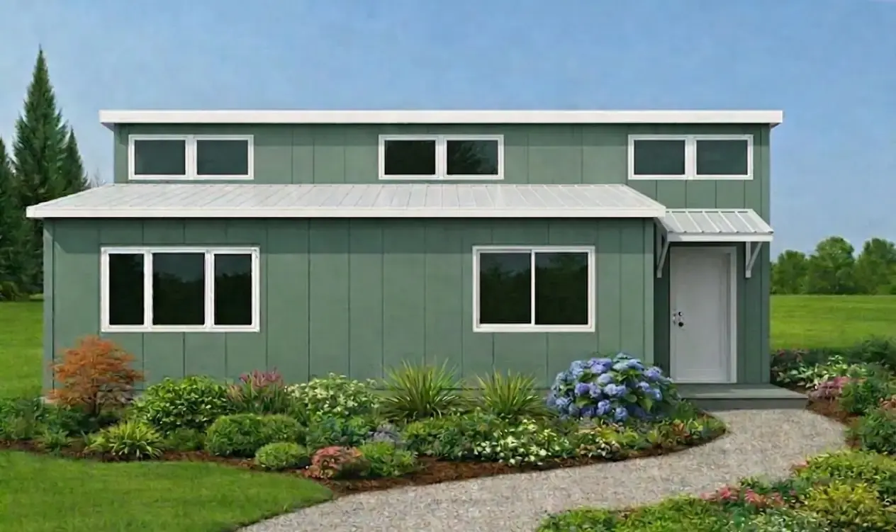 Zona Verde 2-Bedroom | 2 Bath steel panel home exterior